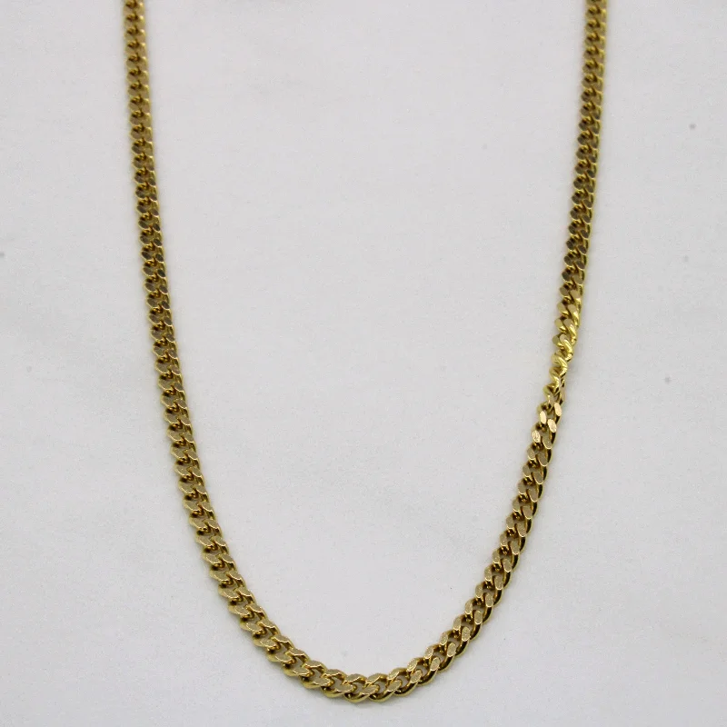 14k Yellow Gold Cuban Link Chain | 22" |