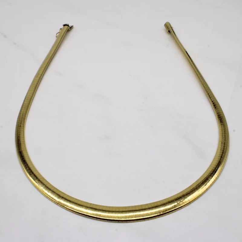 14k Italian Yellow Gold Omega 14k Chain Necklace | 16" |