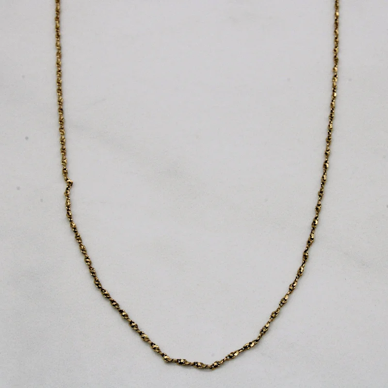 14k Yellow Gold Rope Chain | 18" |