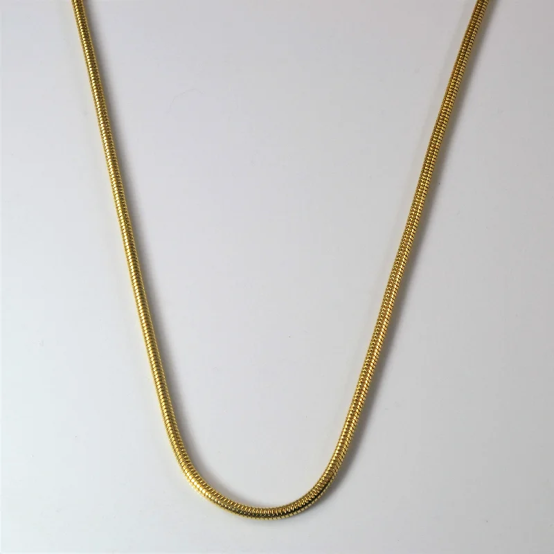 14k Yellow Gold Snake Chain | 16" |