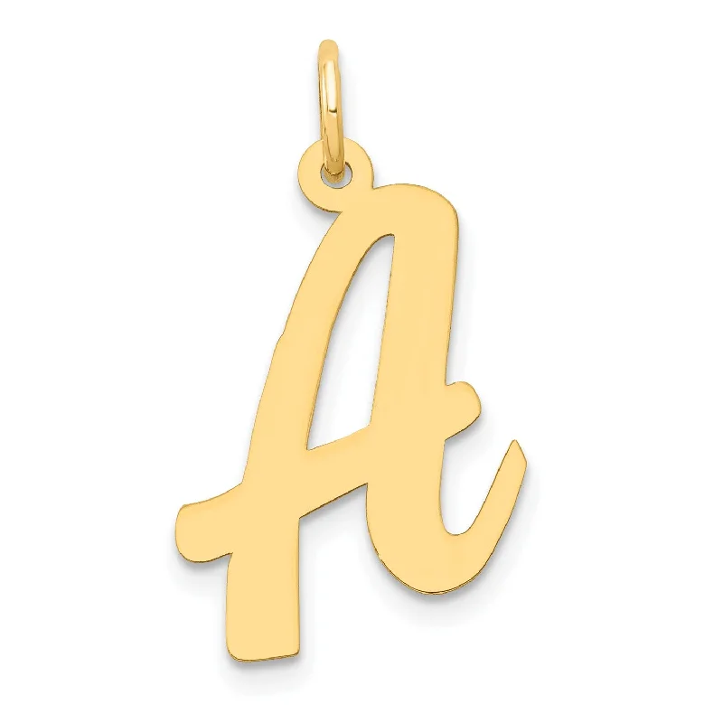 Unmissable Jewelry Sale – Shop Before It's Too Late 14KT Yellow Gold 22X14MM Initial Pendant; Initial A. Chain not Included