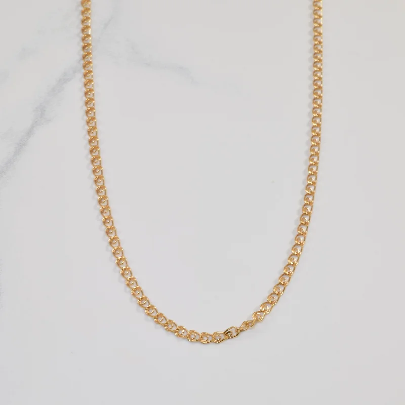 18k Yellow Gold Fancy Link Chain | 24" |