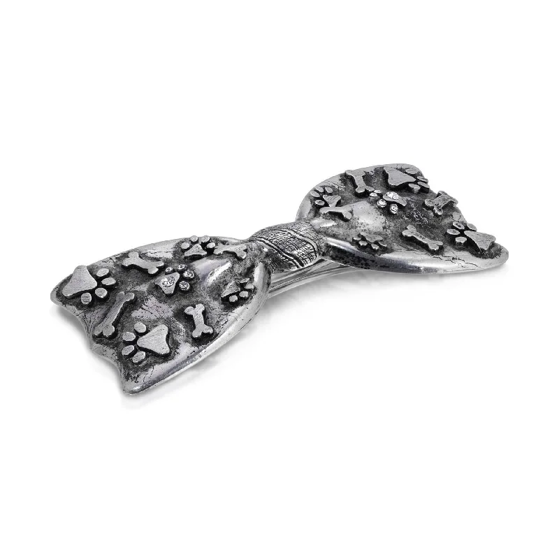 Fine Jewelry, Limited-Time Offers Available 1928 Jewelry Antiqued Paws & Bones Bow Barrette Hair Clip