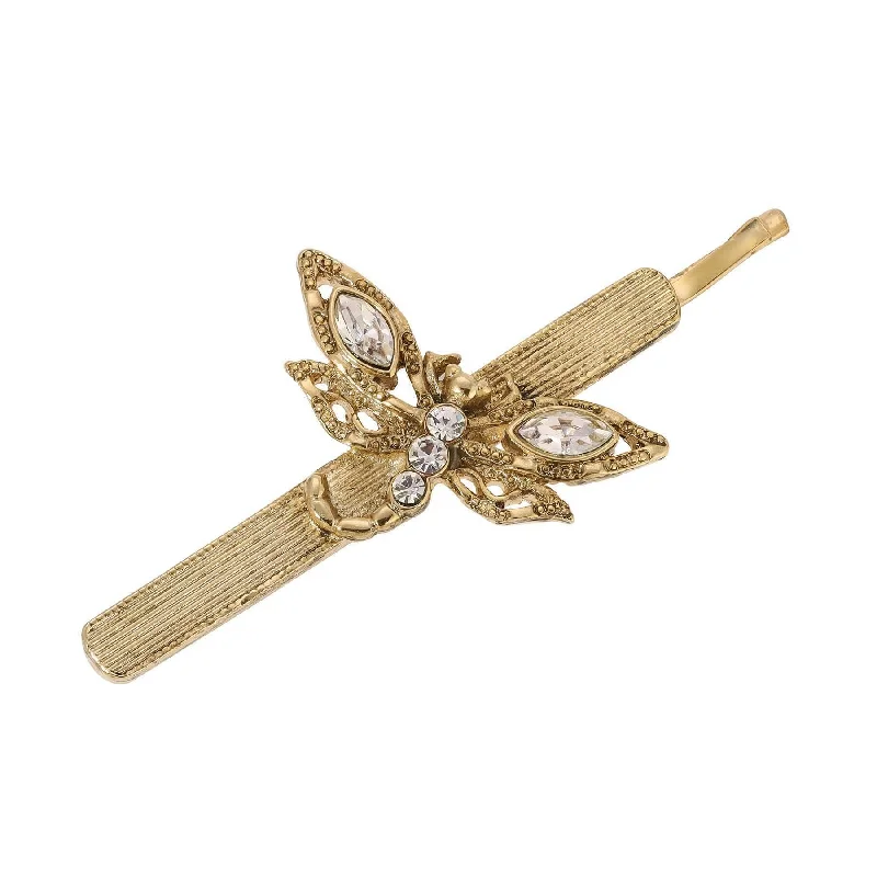 Exclusive Jewelry Sale Event – Shop Now 1928 Jewelry Crystal Dragonfly Bobby Pin