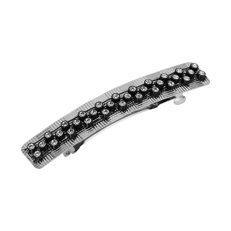 Limited-Time Jewelry Sale – Don't Miss These Deals 1928 Jewelry Dual Grid Multi Crystal Hair Barrette