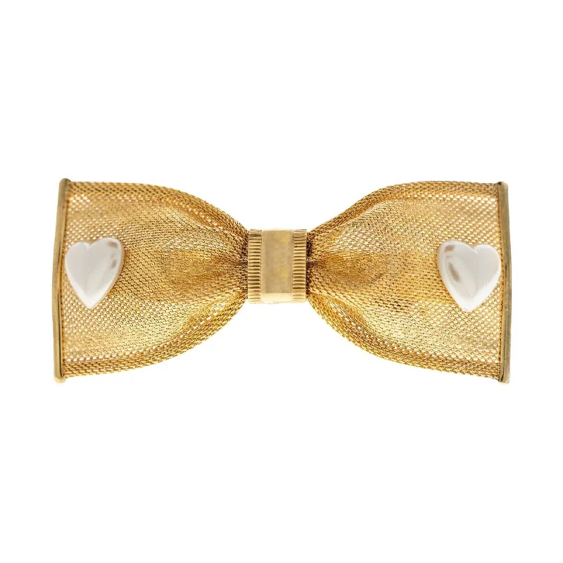 Exclusive Savings On Timeless Jewelry Pieces 1928 Jewelry Mesh Bow With Hearts Hair Barrette