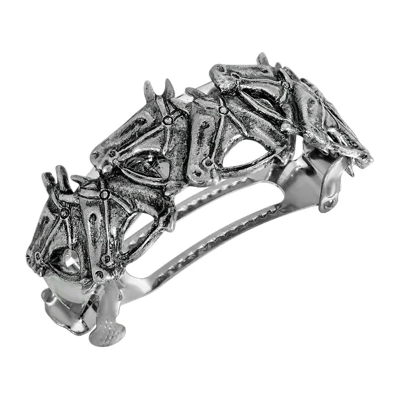 Upgrade Your Jewelry Collection For Less 1928 Jewelry Racing Horses Ponytail Barrette