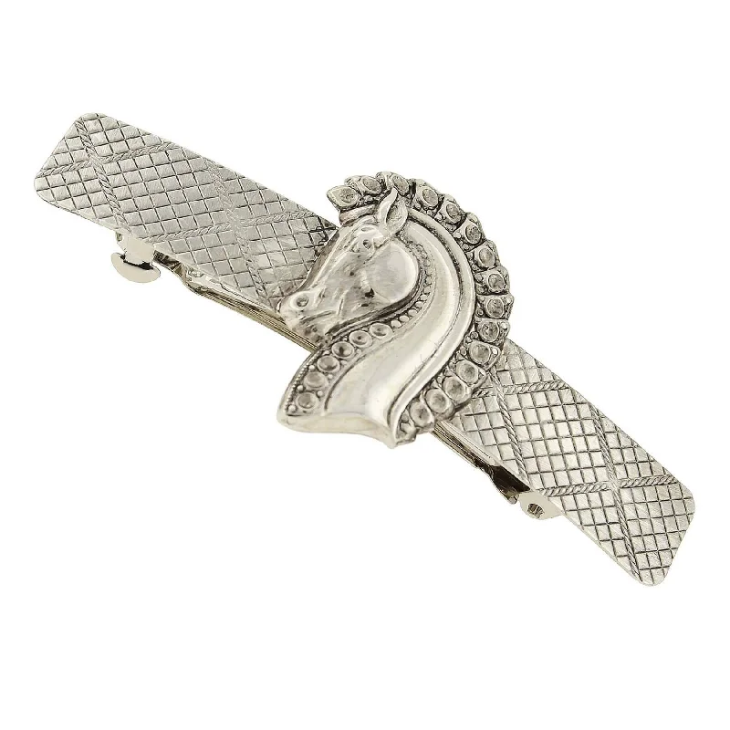 Don't Miss Out On Bestselling Jewelry At Special Prices 1928 Jewelry Silver Fjord Head Hair Barrette