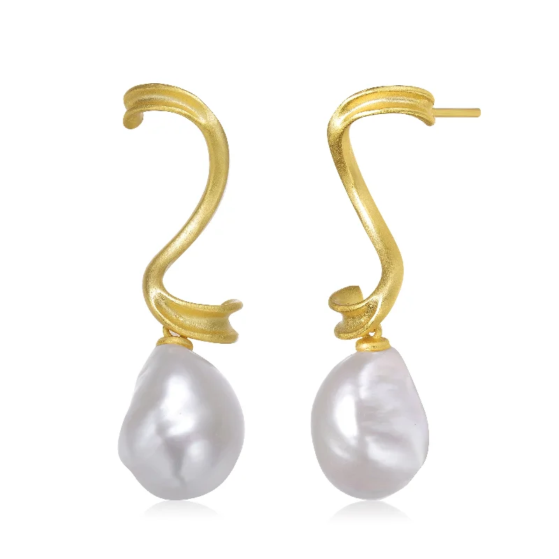 Elegant Jewelry At Unbeatable Offers – Shop Before It's Gone Brigitte Pearl Swirl Earrings