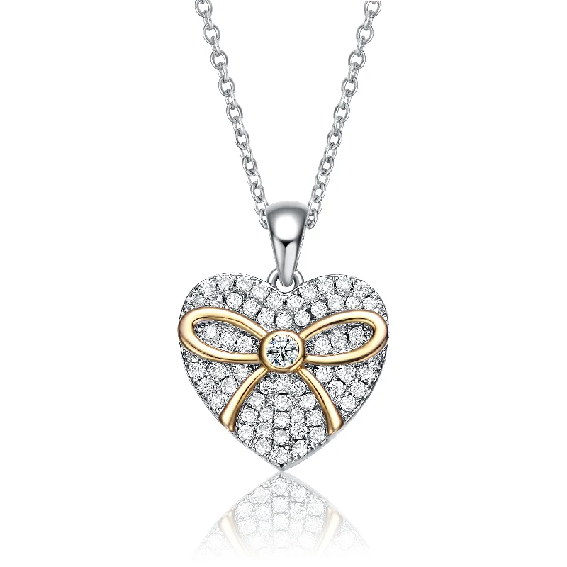 Trending Jewelry Now Available At Exclusive Prices Vilette Classic Heart Bow Necklace