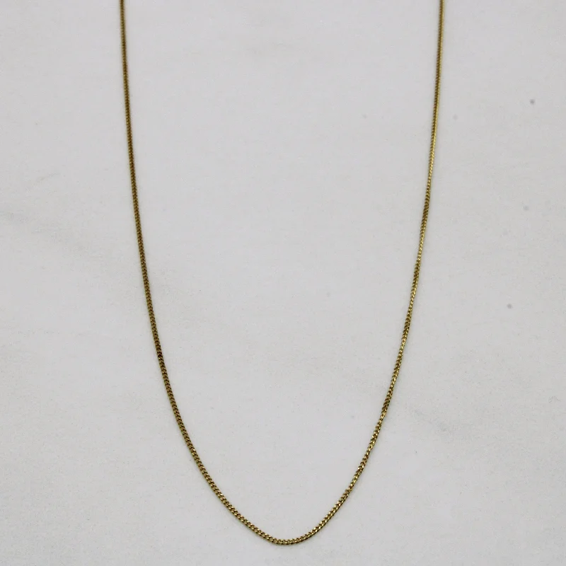 9k Yellow Gold Chain | 18" |