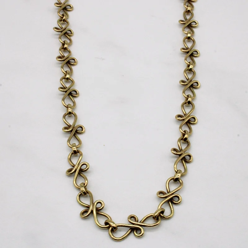 9k Yellow Gold Necklace | 18" |