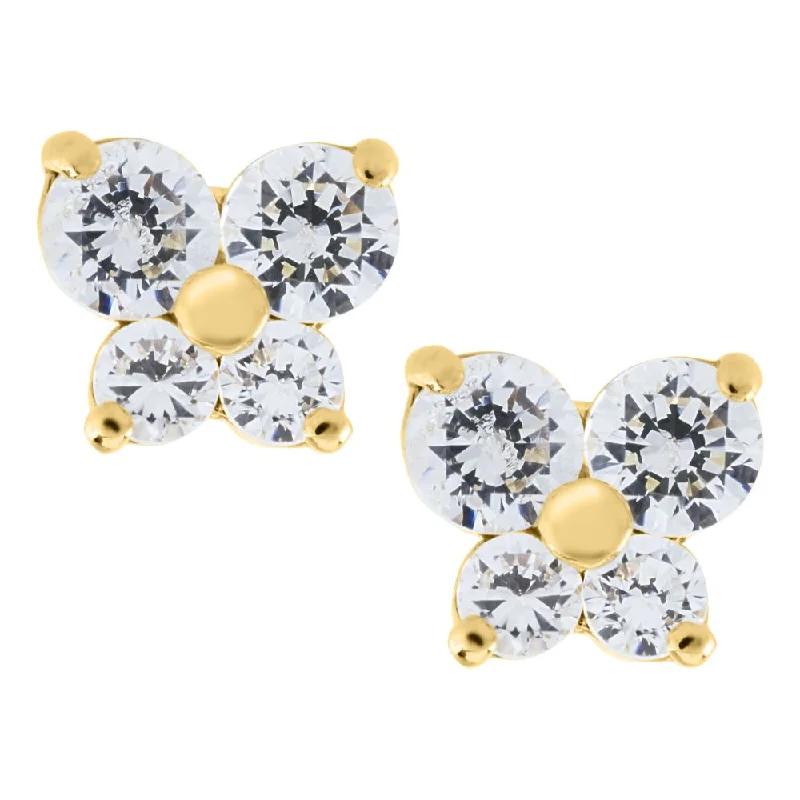 Children's 14k Butterfly Stud Earrings