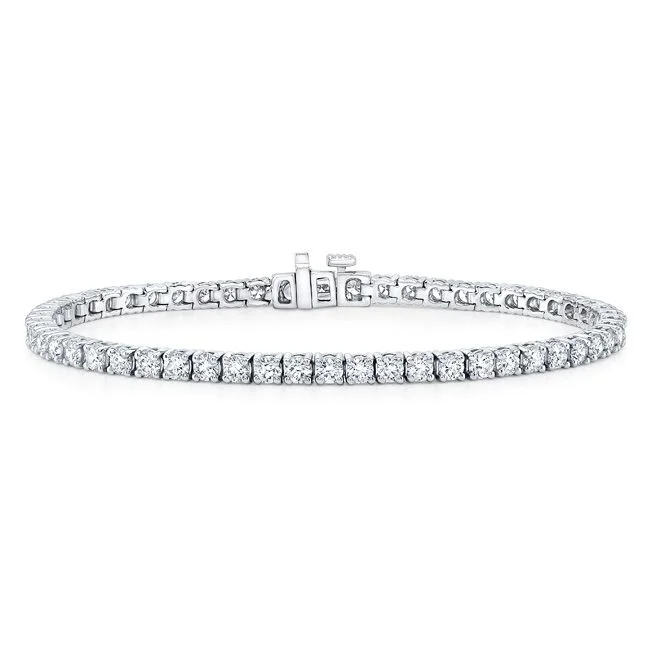 Diamond 4-prong Tennis Bracelet In Platinum (3.05ctw)