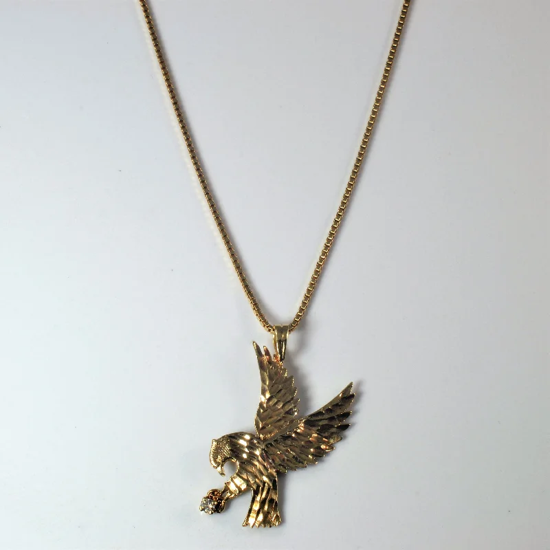 Diamond Eagle Necklace | 0.04ct | 19" |