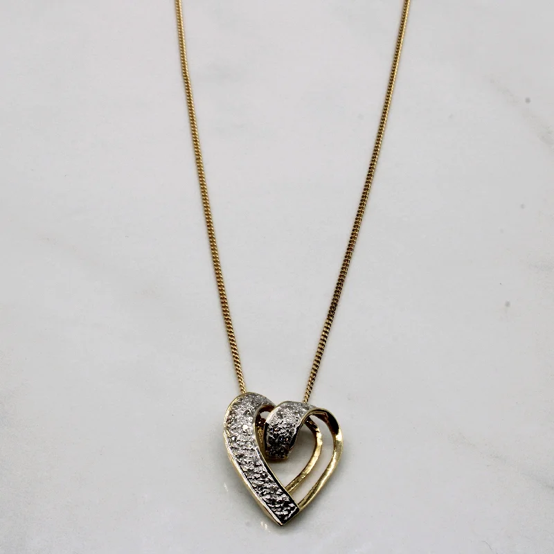 Diamond Heart Pendant | 0.15ctw | 20" |