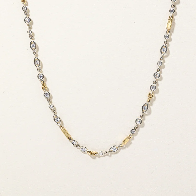 Diamond Link Necklace | 2.11ctw | 14" |