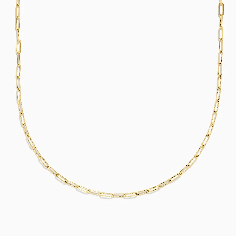 Discover Unique Jewelry With Special Limited-Time Offers Yellow Gold Plated Sterling Silver 18" 2.5mm Paperclip Chain