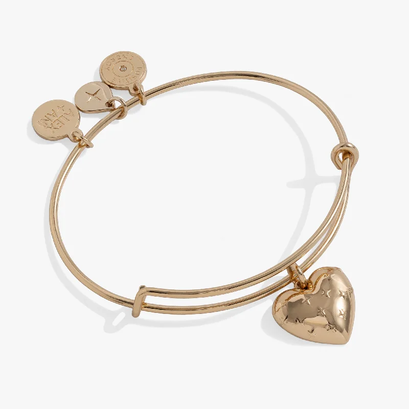 Unique Jewelry For Less – Shop The Sale Now Metal Heart Charm Bangle