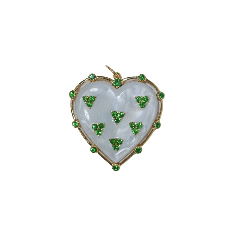 Heart Mother of Pearl Charm