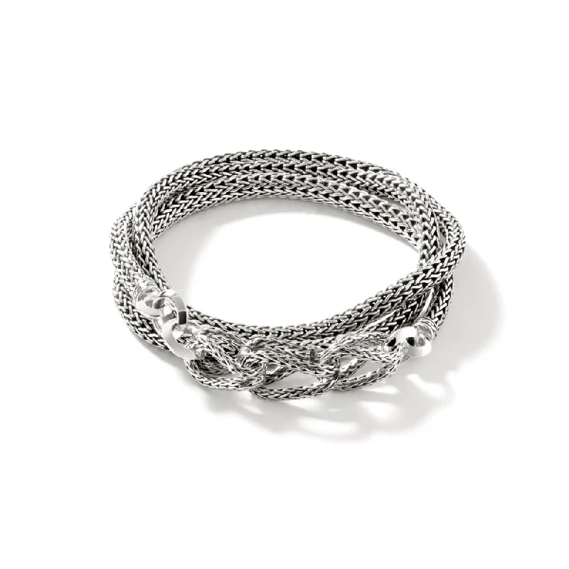 John Hardy Asli Link Clasp Wrap Bracelet