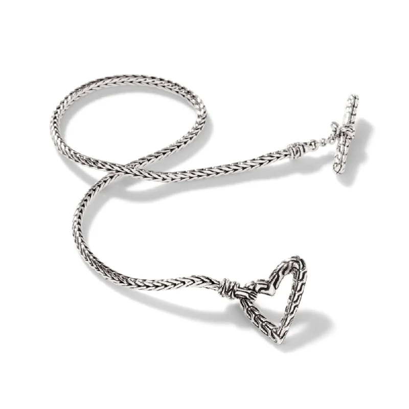 John Hardy Manah Heart Toggle Clasp Bracelet