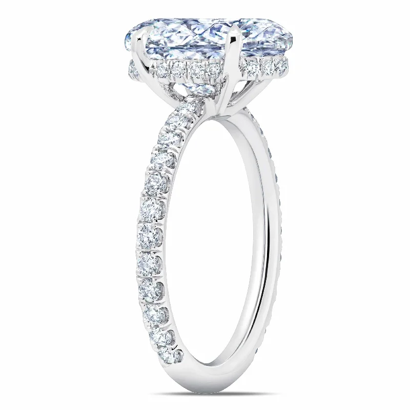 Jewelry Sale Bonanza – Grab Your Sparkle Now Lab Grown Diamond Under Halo Engagement Ring