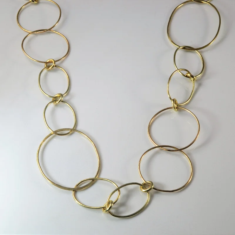 Open Wire Link Necklace | 34" |