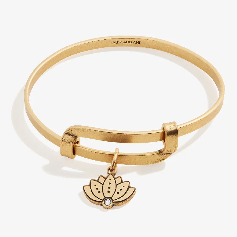 Don't Miss Out – Shop Elegant Jewelry For Less Motivation Lotus Charm Bangle