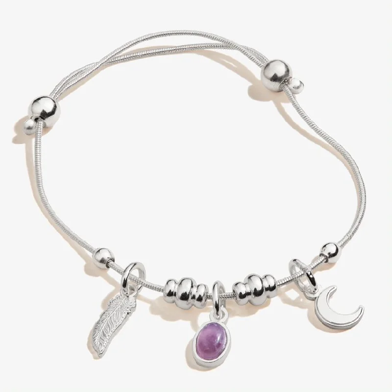 Affordable Luxury Jewelry – Style At A Great Price Moon + Amethyst Multi-Charm Bracelet