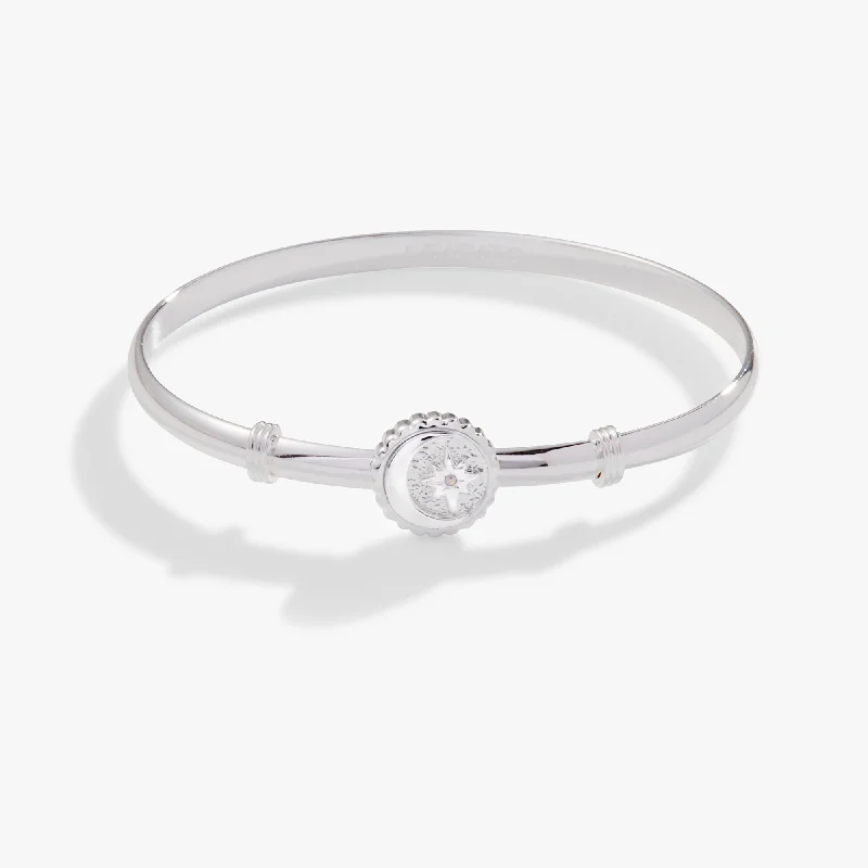 Breathtaking Jewelry At Limited-Time Savings Moon + North Star Clip Bangle Bracelet