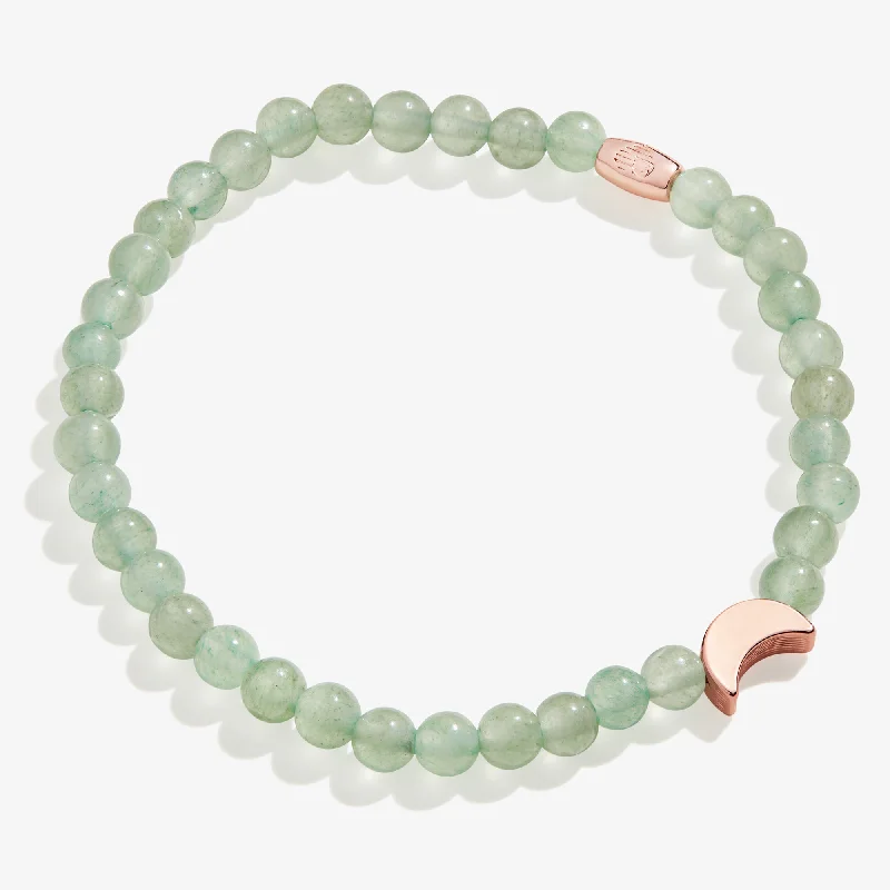 Shop Modern Jewelry Collections With Exclusive Discounts Moon Green Aventurine Stretch Bracelet for Change