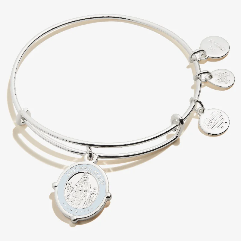 Big Savings On Your Favorite Jewelry Pieces Mother Mary Embossed Charm Bangle