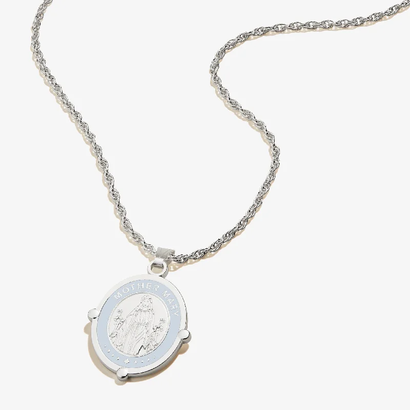 Jewelry Clearance Event – Last Chance For Stunning Deals Mother Mary Embossed Charm Necklace