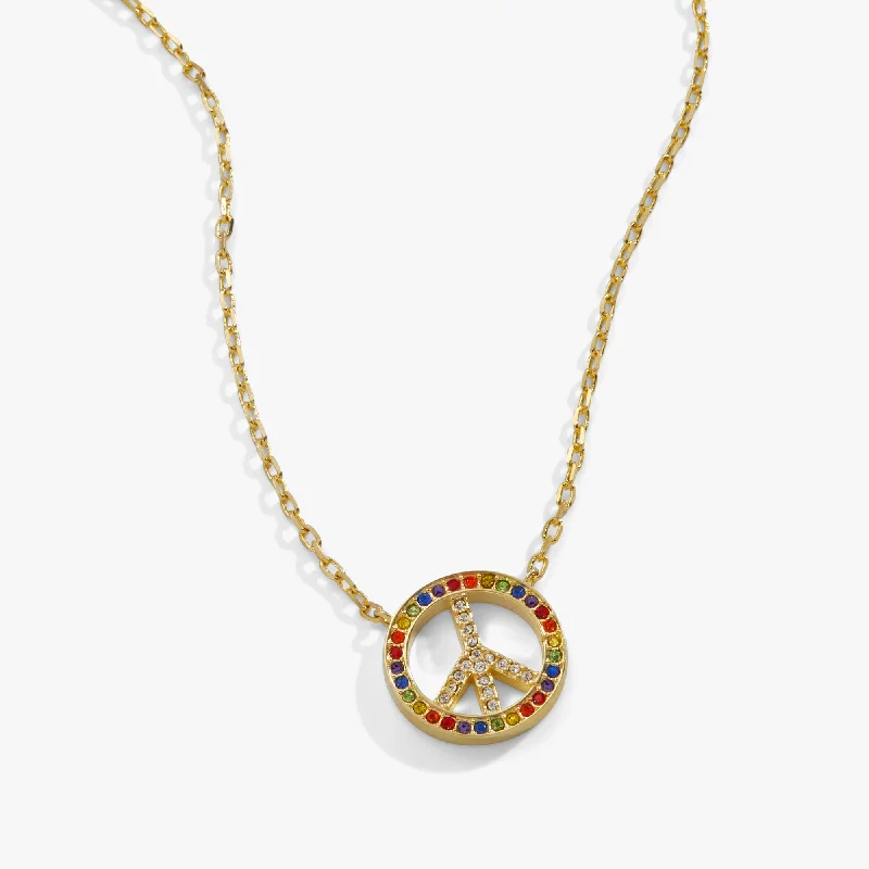 Best-Selling Jewelry Now Available At Special Deals Multicolor Peace Adjustable Necklace