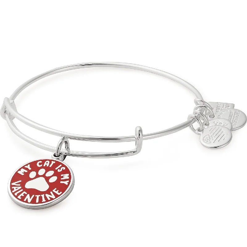 Personalized Jewelry Sale – Unique Pieces At Great Prices My Cat Is My Valentine Charm Bangle