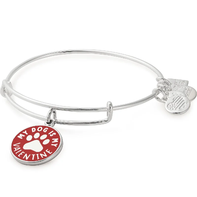 Modern Jewelry At Exclusive Discounts – Shop Today My Dog Is My Valentine Charm Bangle