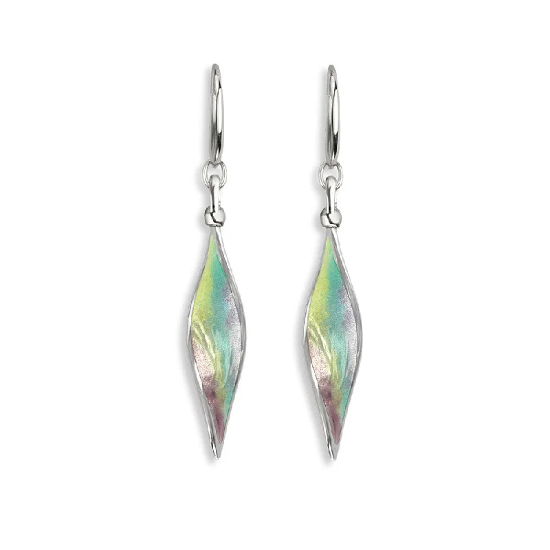 Nicole Barr Multi Color Aurora Twist Drop Earrings