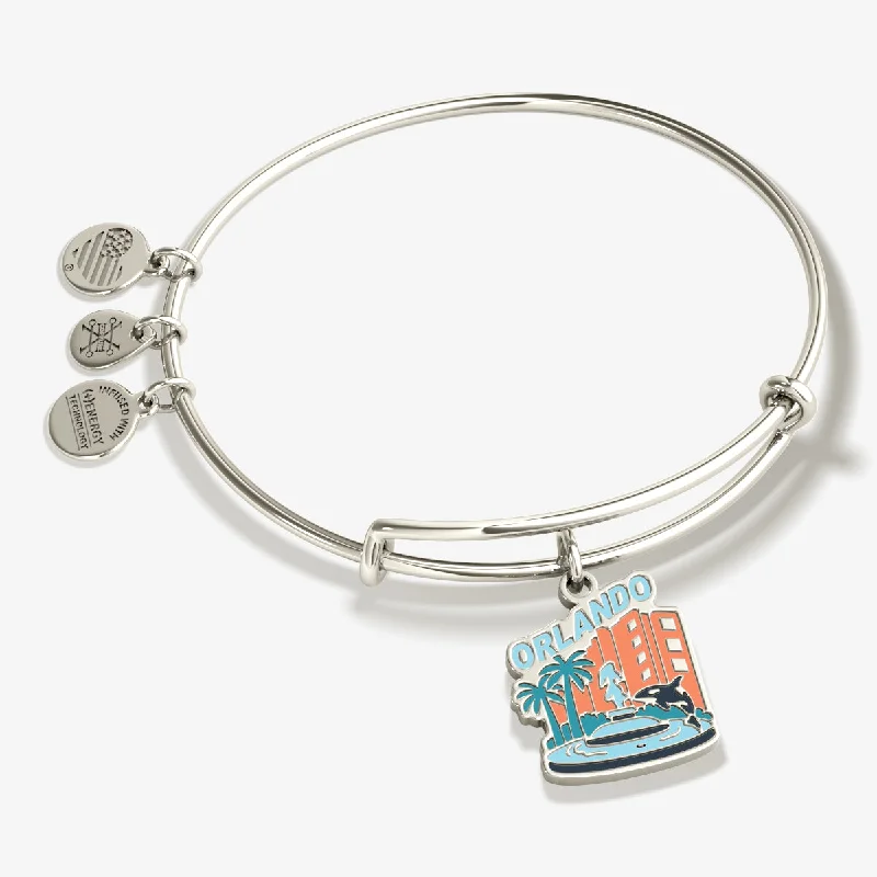 Discounted Jewelry For A Glamorous Look Orlando Charm Bangle Bracelet