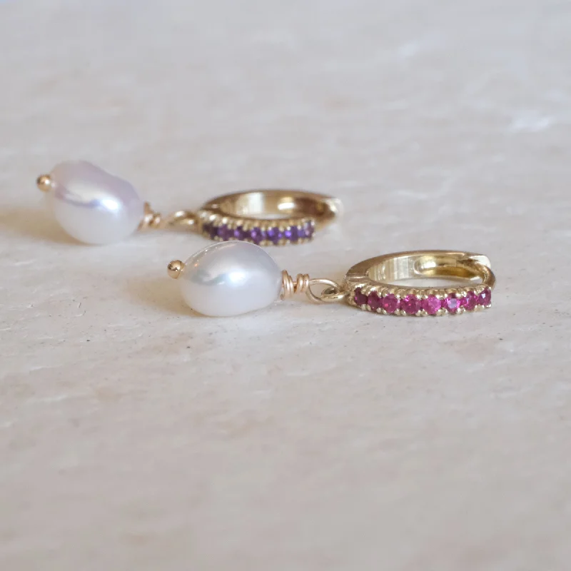 Elegant Jewelry, Exclusive Prices – Shop Now Pearl Drop Hoop | OOAK