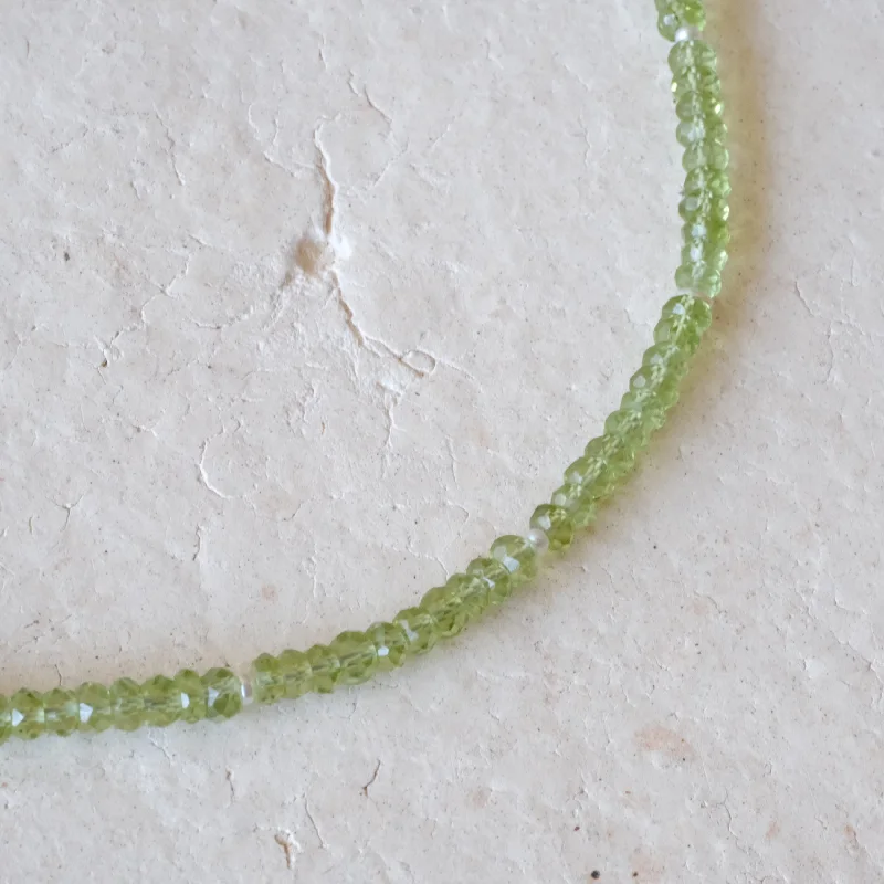 Timeless Jewelry At Special Discount Rates Peridot and Pearl Beaded Necklace | OOAK