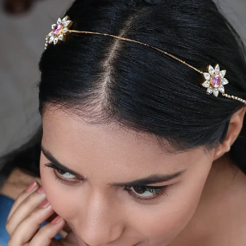 Celebrate With Sparkle – Jewelry Sale Now Live Gulabo Silver 92.5 2 IN 1 Head Band And Necklace