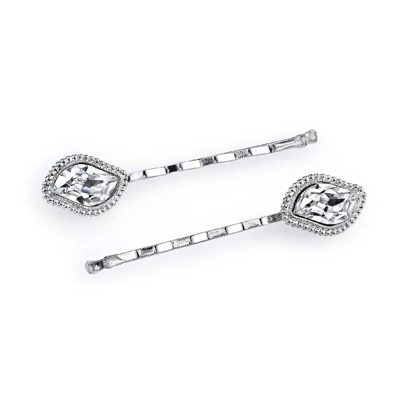 Once-A-Year Jewelry Sale – Grab Your Favorites Now 1928 Bridal Crystal Bobby Pin Set