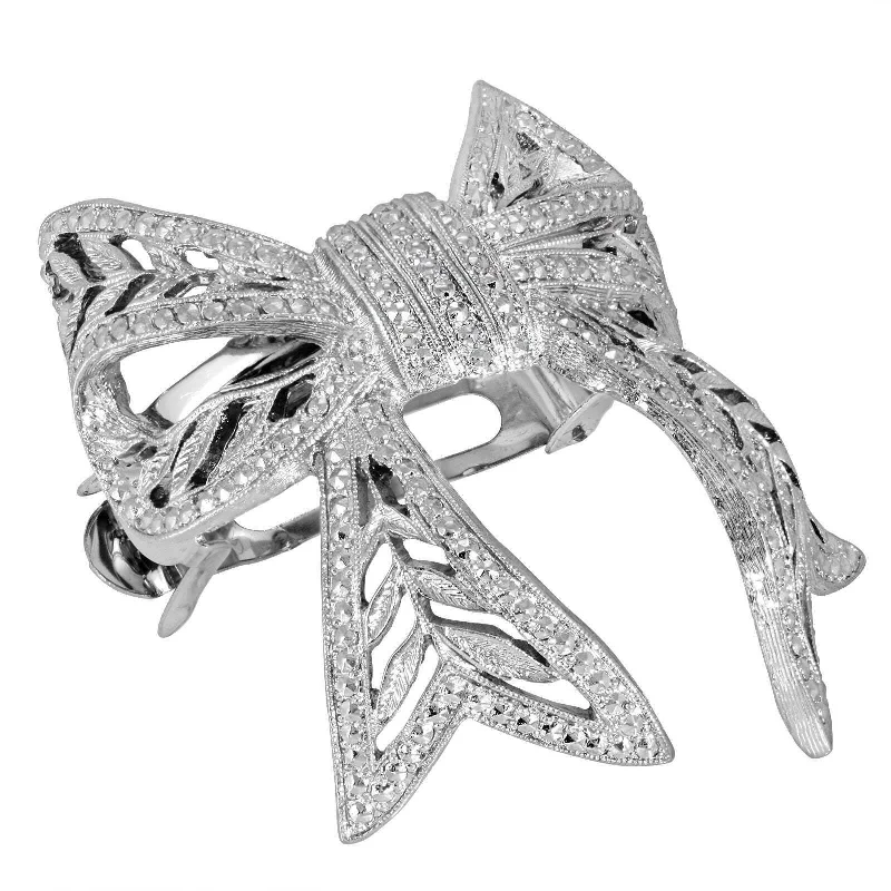 Don't Miss Out – Shop Elegant Jewelry For Less 1928 Jewelry Filigree Bow Ponytail Holder