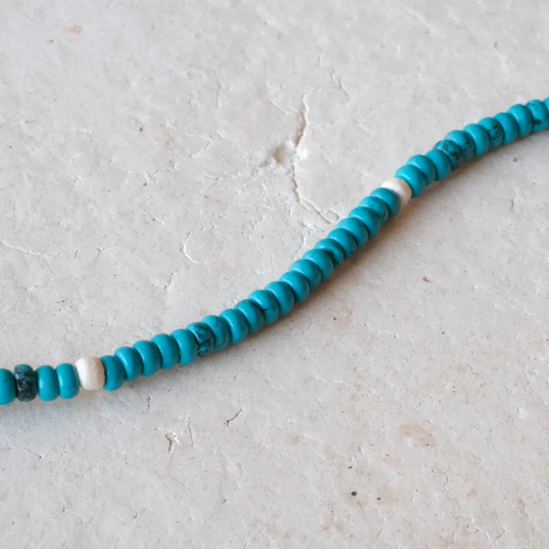 Sparkle On A Budget – Fine Jewelry For Less Summer Turquoise and Coconut Beaded Necklace | OOAK