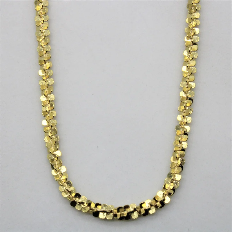 14k Yellow Gold Sparkle Chain | 16" |