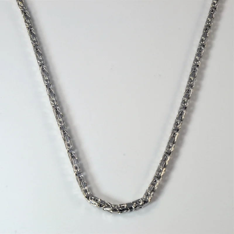 14k White Gold Birdcage Chain | 16" |