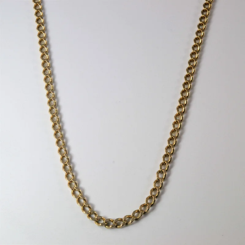 10k Yellow Gold Curb Chain | 23" |