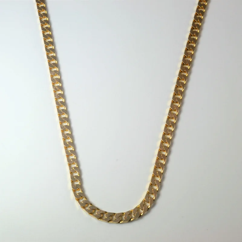 10k Yellow Gold Curb Link Chain | 23" |