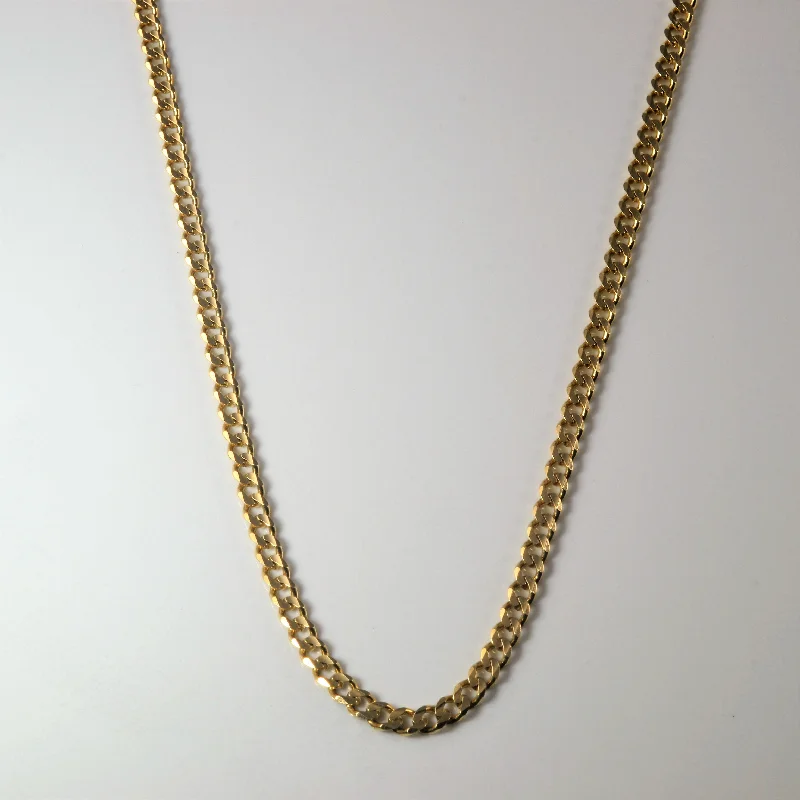 10k Yellow Gold Curb Chain | 24" |